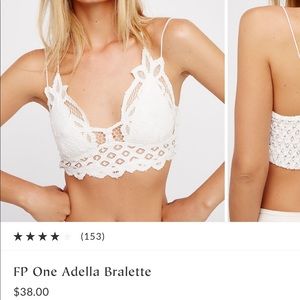 Free people white bra/top